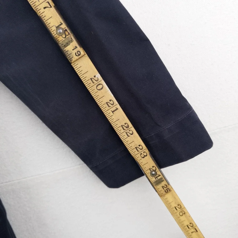 APC Navy Blue Hooded Trench Rain Coat Mac Parka Jacket Men's Small S